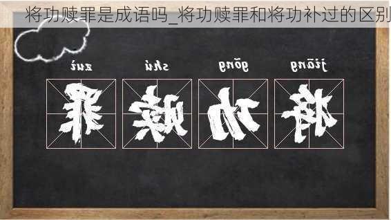 将功赎罪是成语吗_将功赎罪和将功补过的区别