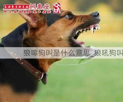 狼嗥狗叫是什么意思_狼吼狗叫