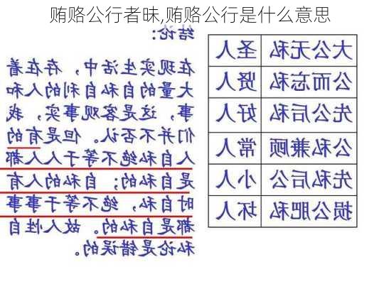 贿赂公行者昧,贿赂公行是什么意思