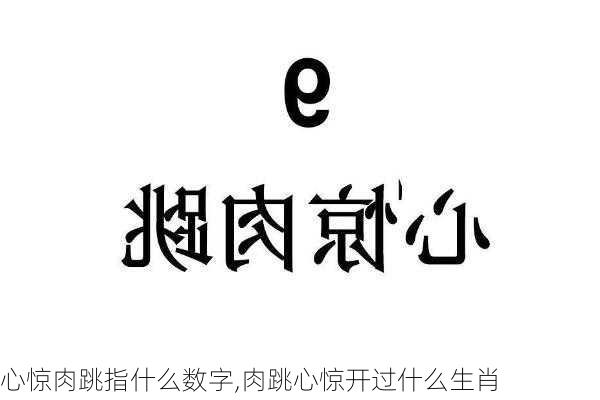 心惊肉跳指什么数字,肉跳心惊开过什么生肖