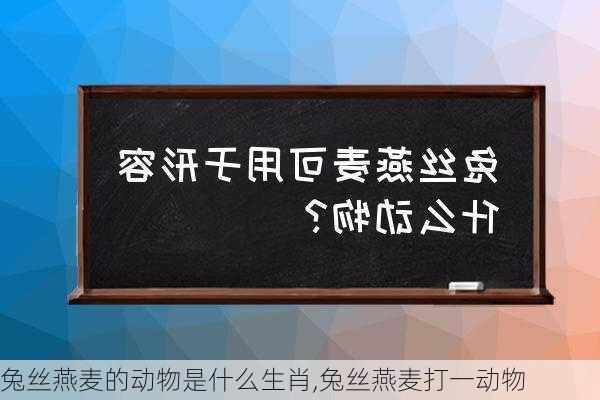 兔丝燕麦的动物是什么生肖,兔丝燕麦打一动物