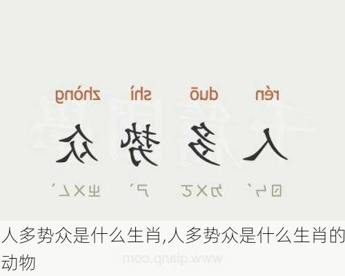 人多势众是什么生肖,人多势众是什么生肖的动物