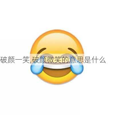 破颜一笑,破颜微笑的意思是什么