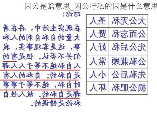 因公是啥意思_因公行私的因是什么意思