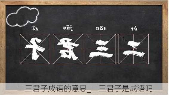 二三君子成语的意思_二三君子是成语吗