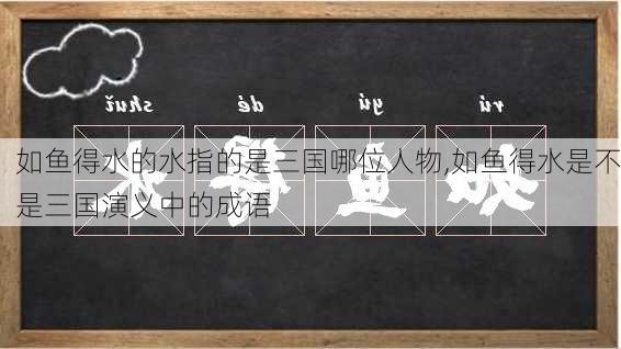 如鱼得水的水指的是三国哪位人物,如鱼得水是不是三国演义中的成语