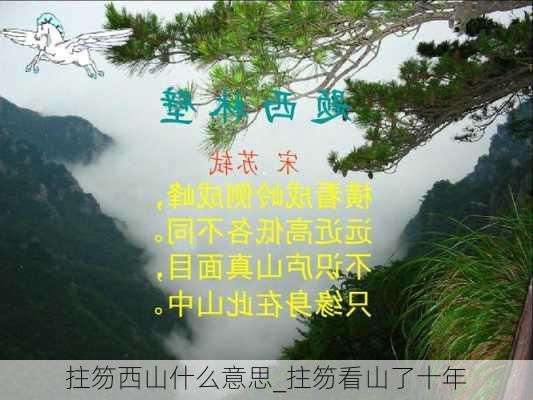 拄笏西山什么意思_拄笏看山了十年