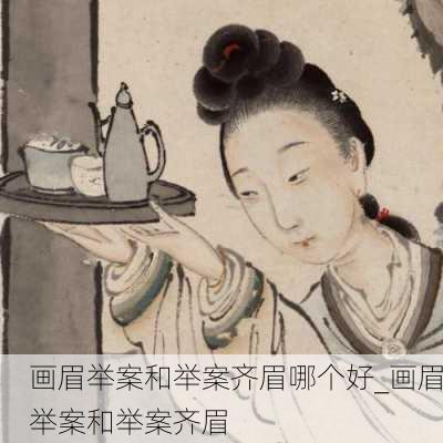 画眉举案和举案齐眉哪个好_画眉举案和举案齐眉